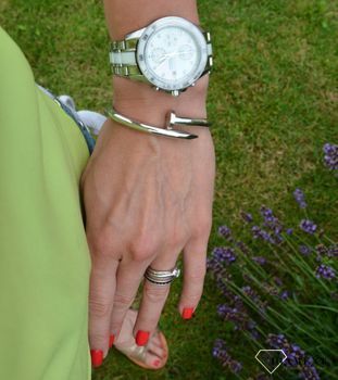 Bransoletka srebrna sztywna gwóźdź otwierana ✓Biżuteria Chanel ✓ Srebrne bransoletki  (8).JPG